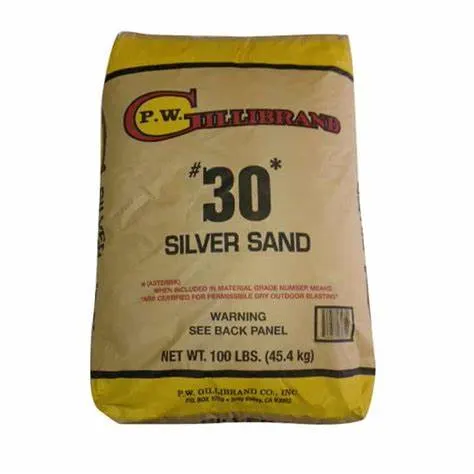 Silica silver sand 100 lb bag — anti-slip aggregate and concrete mix component
