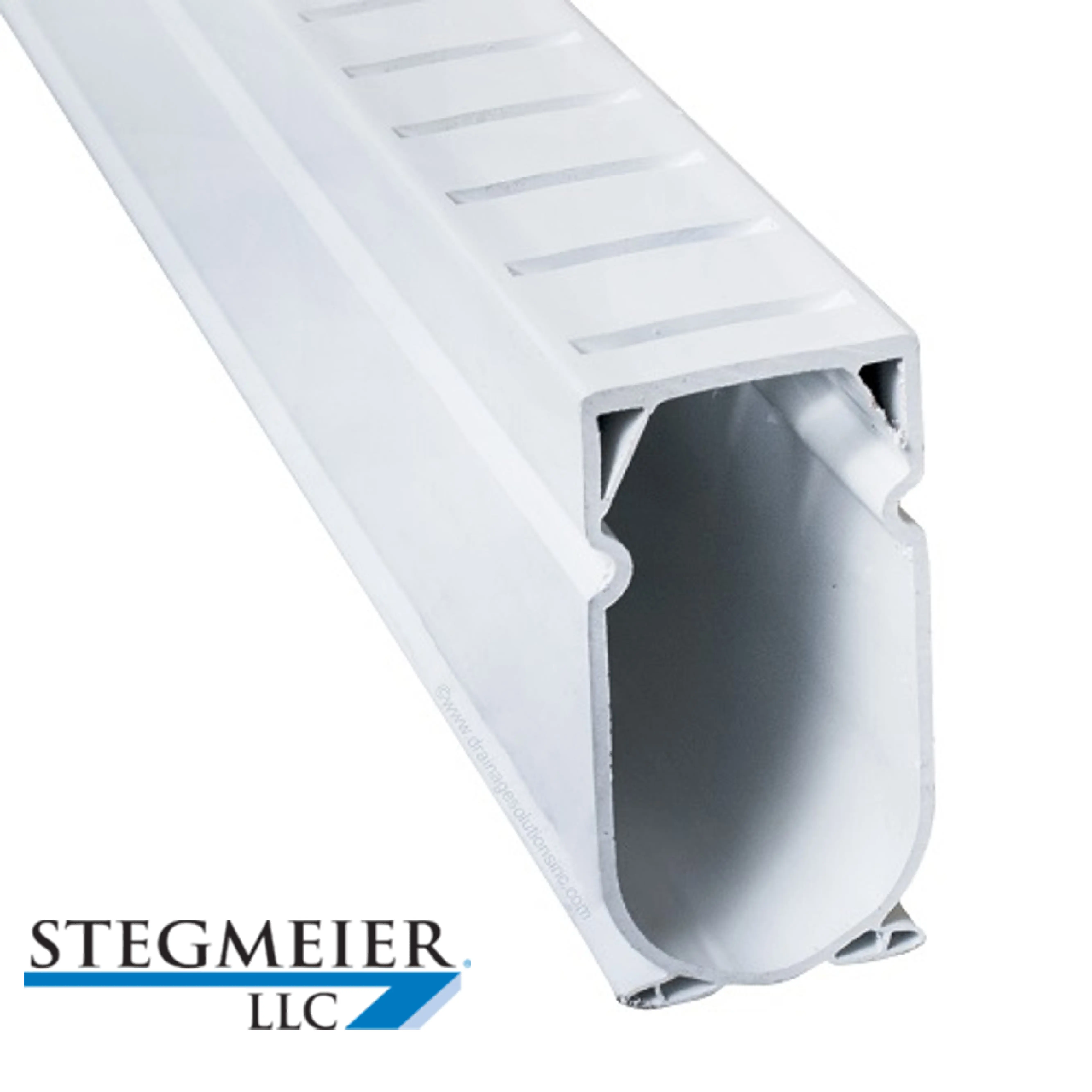 Stegmeier deck drain white — pool deck drainage