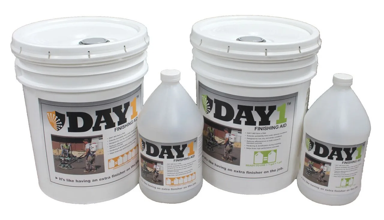 W.R. Meadows DAY1 finishing aid — colloidal silica concrete densifier and curing agent