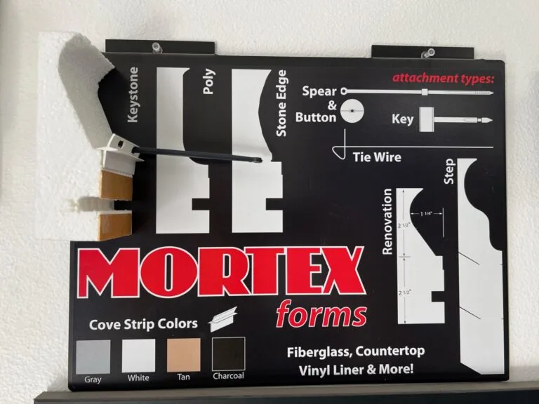 Cantilever pool deck forms before concrete pour Las Vegas